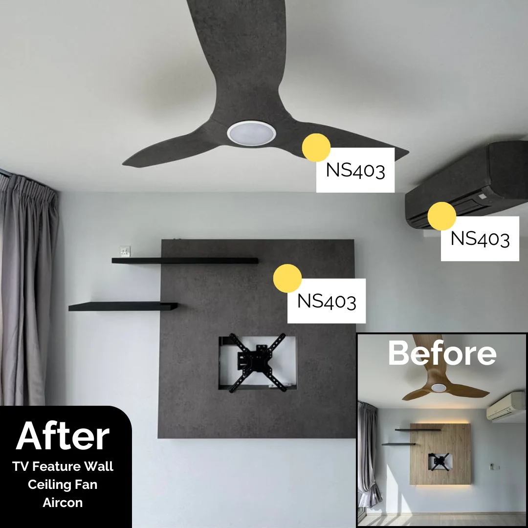 Feature wall and ceiling wrapping project