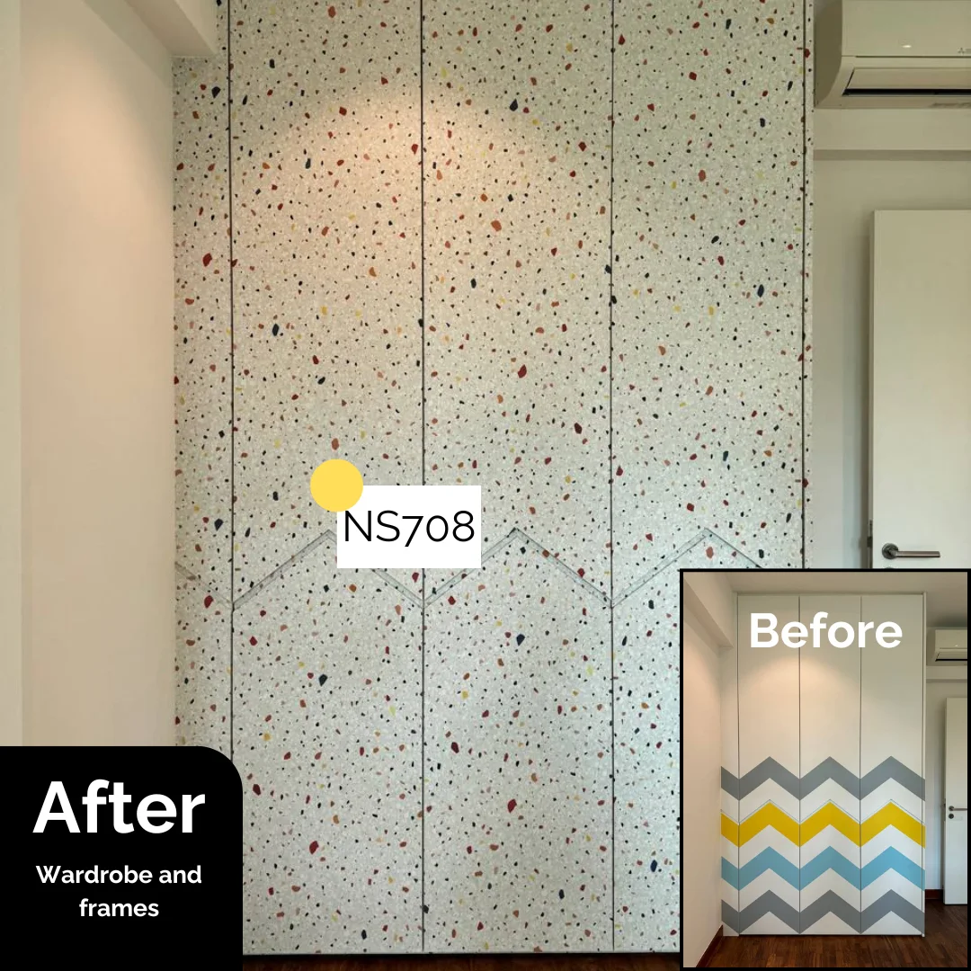 Wardrobe and cabinet wrapping project